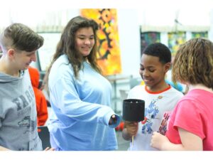 Barb City STEAM Team students enjoy STEAM activity.